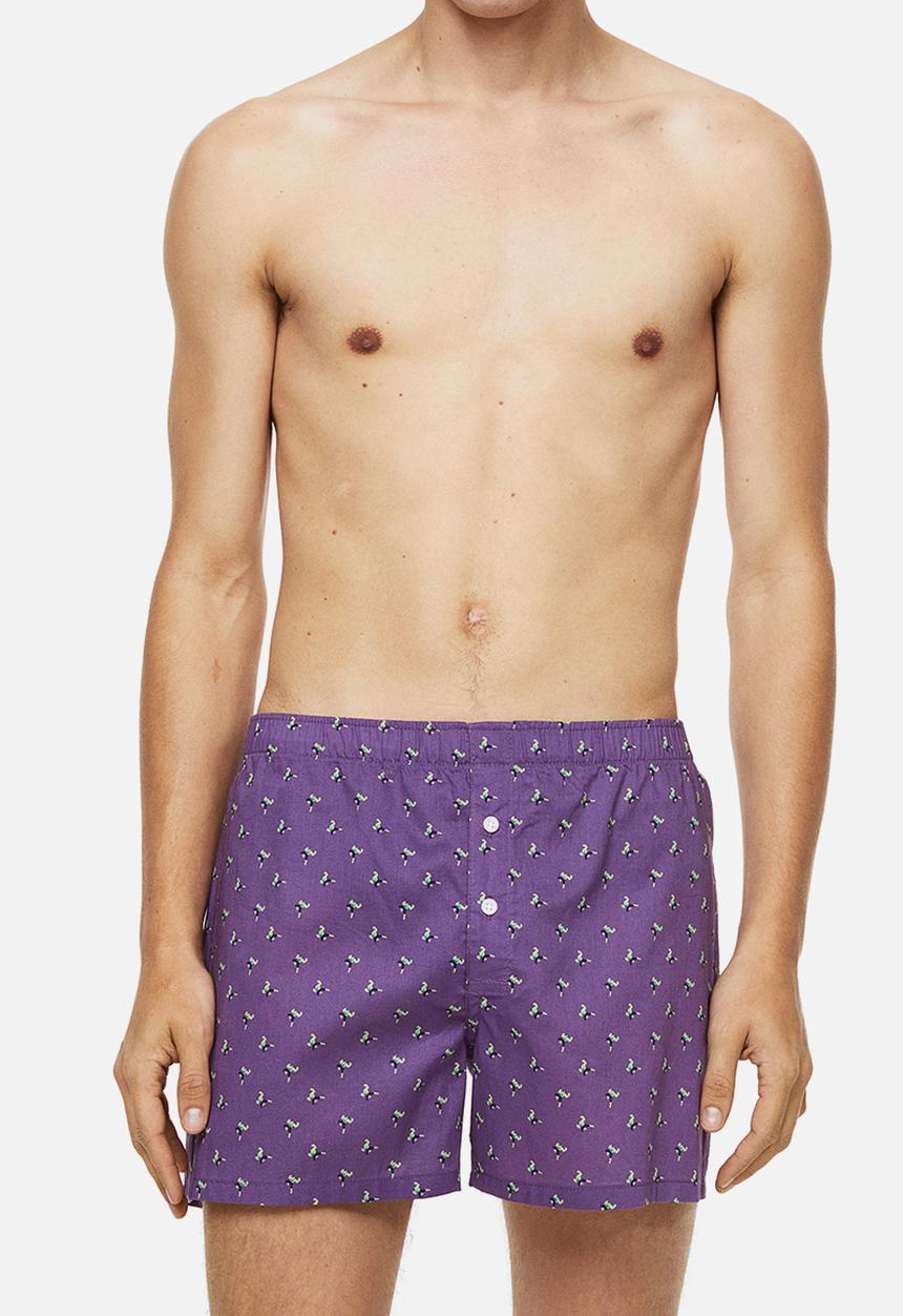 H&M - 3 Pack woven cotton boxer shorts - multi