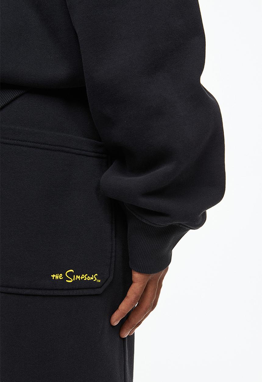 H&M - Loose fit cotton sweatpants - black/the simpsons