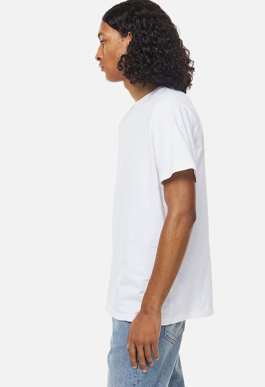 H&M - Regular fit round-neck T-shirt - white