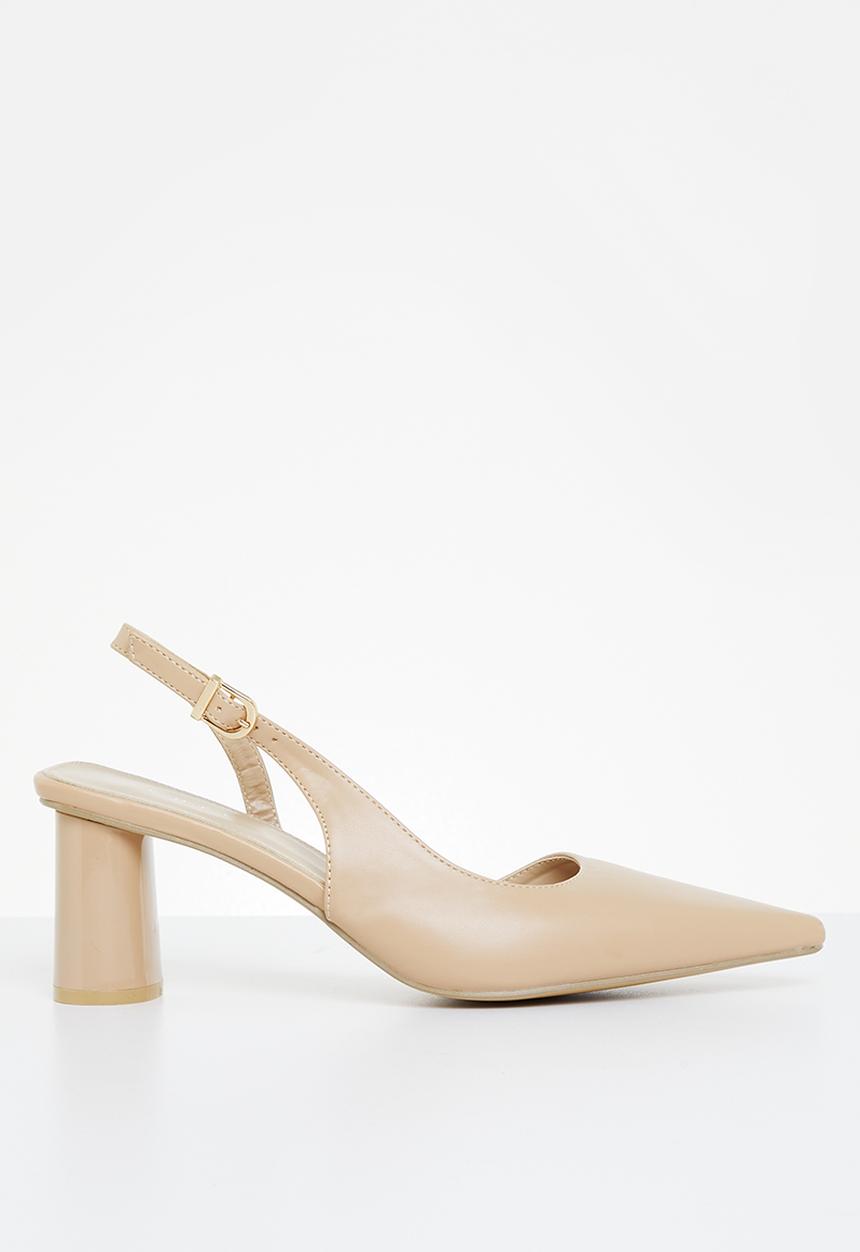 edit - Atlas slingback block heel - natural