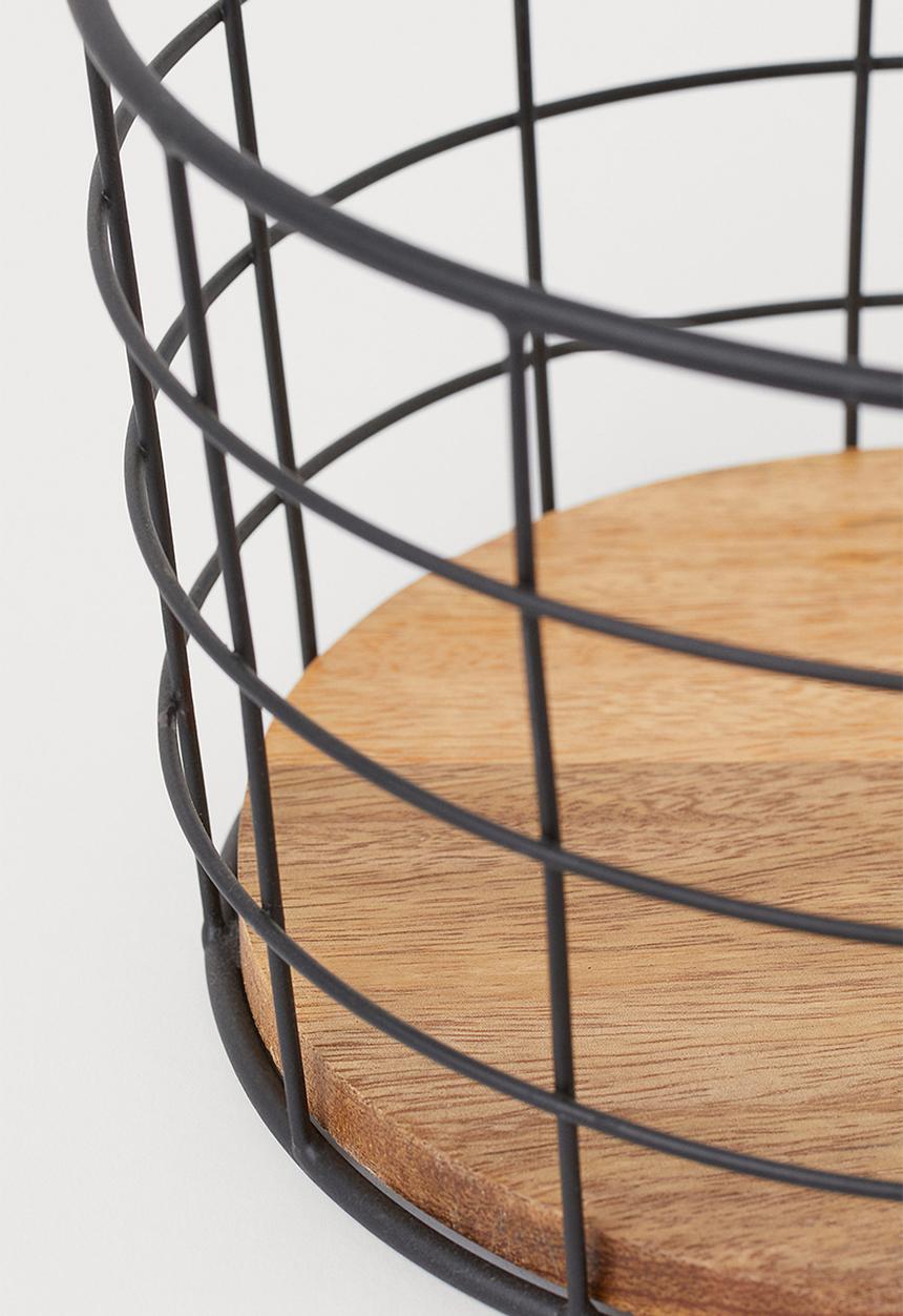 H&M - Metal storage basket - blackDNU