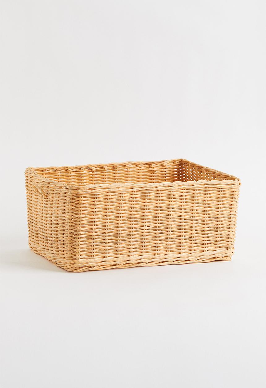 H&M - Rattan storage basket - beige