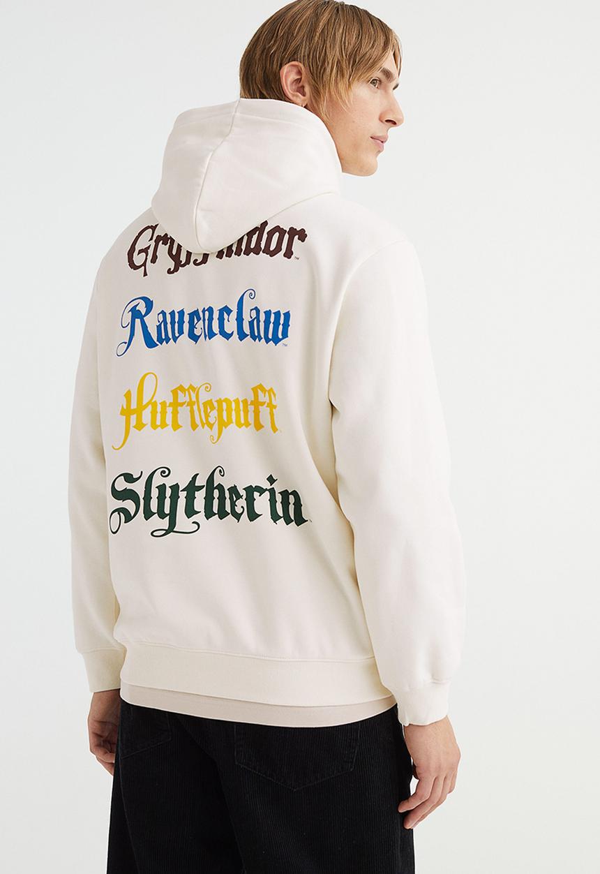 H&M - Regular fit hoodie - white/harry potter