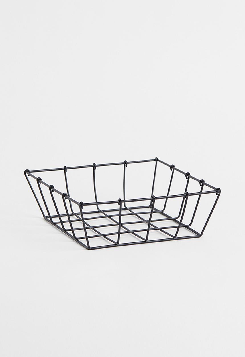 H&M - Small metal wire basket - black