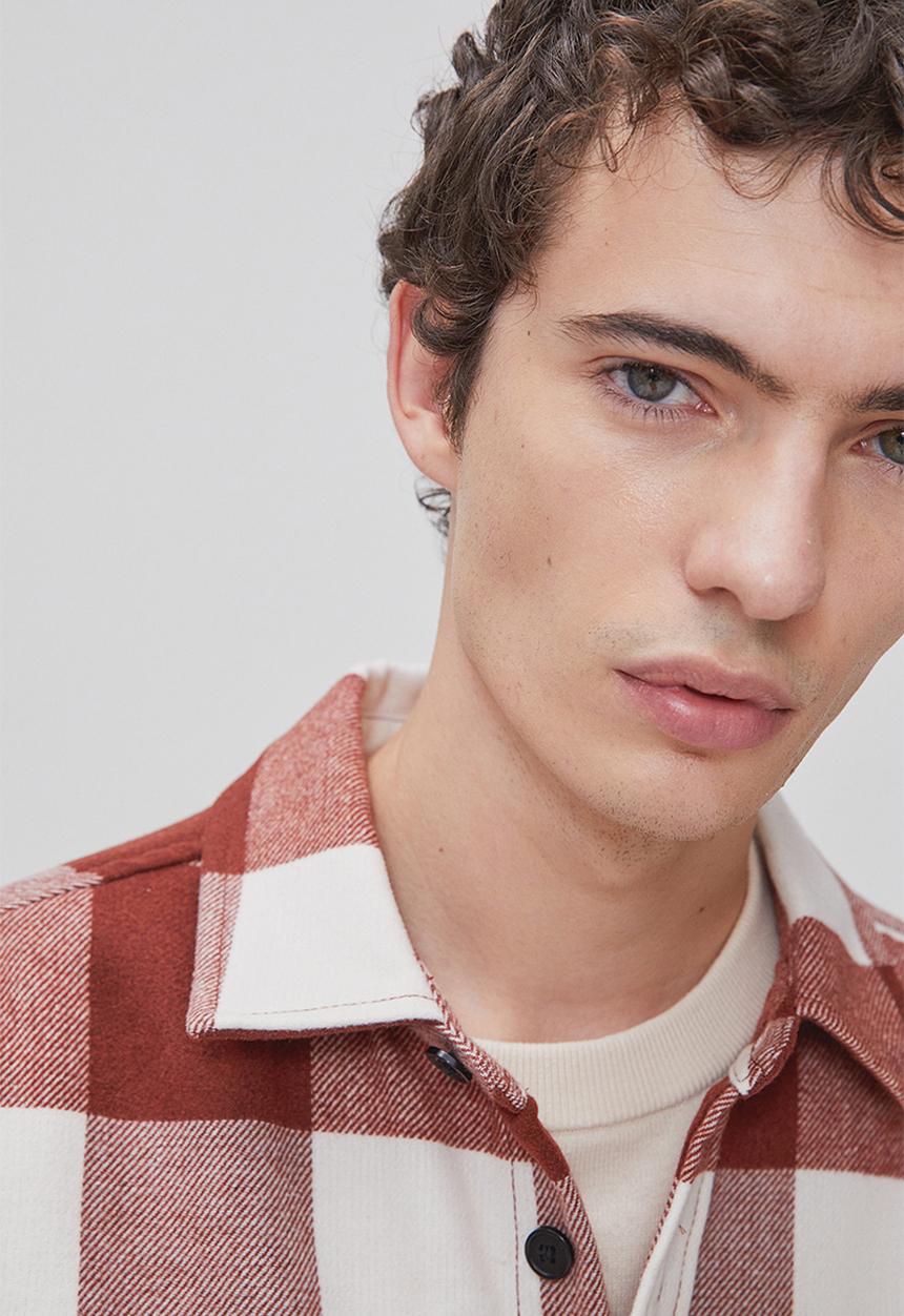 H&M - Twill overshirt - red/checked