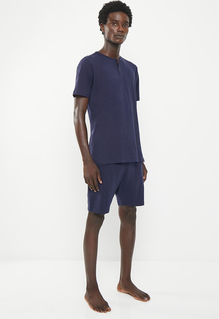 Superbalist - 2 pack  knitted regular lounge short - navy & grey 