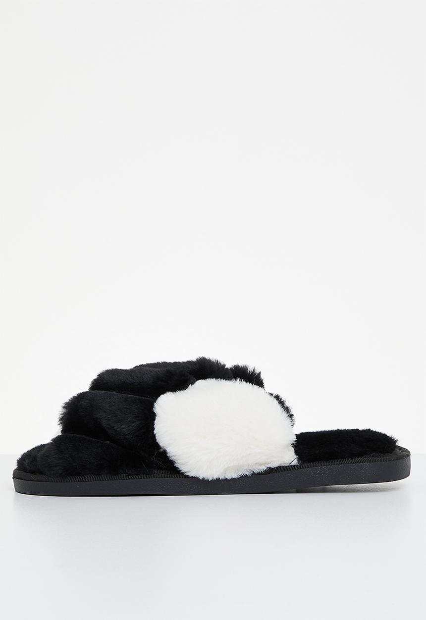 Superbalist - Cross strap slipper - black