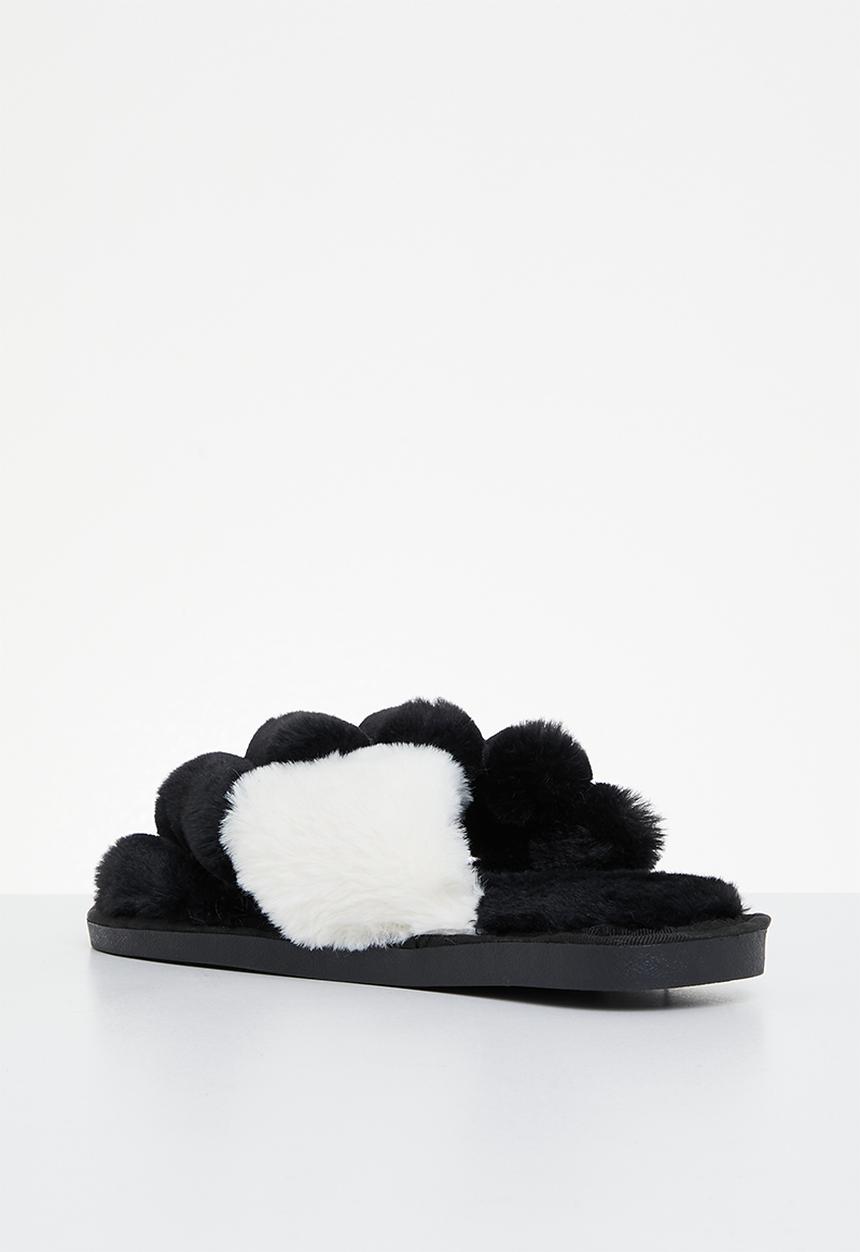 Superbalist - Cross strap slipper - black