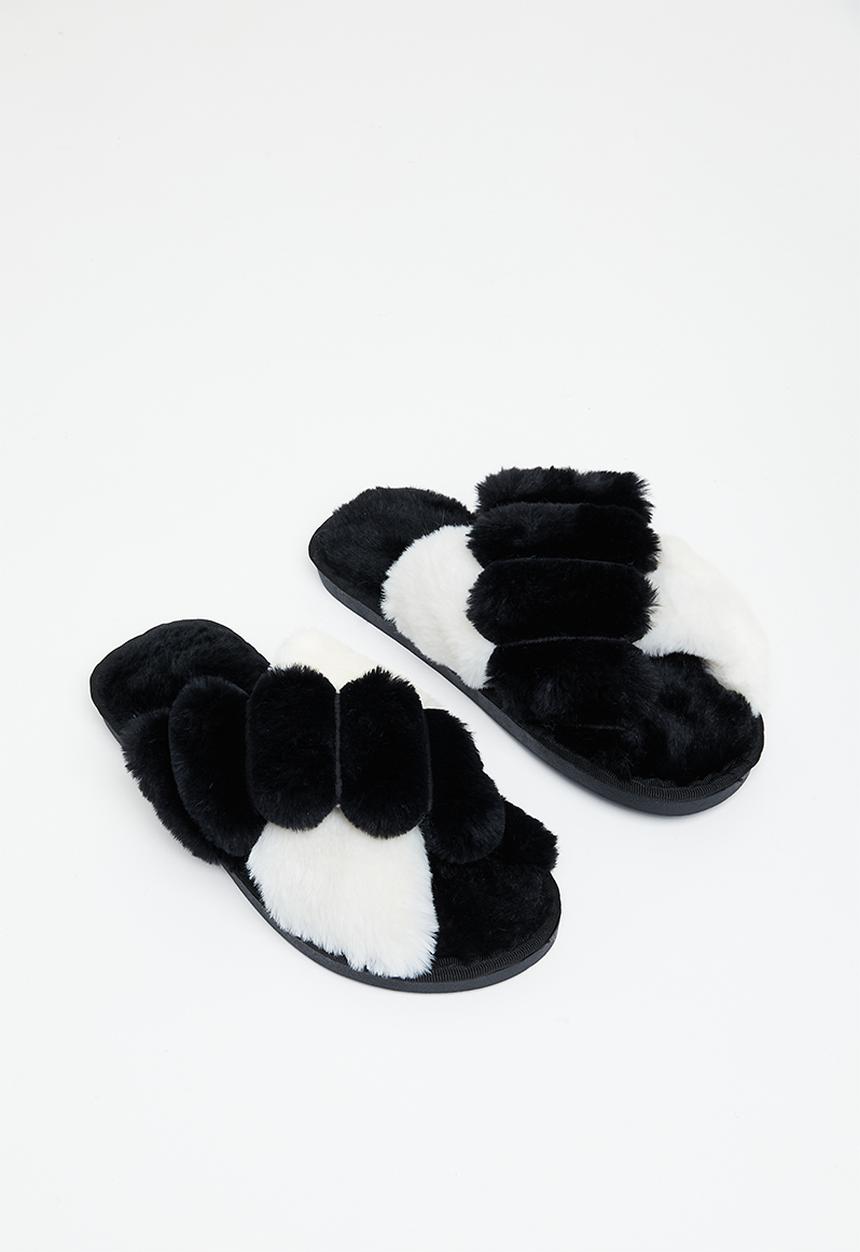Superbalist - Cross strap slipper - black