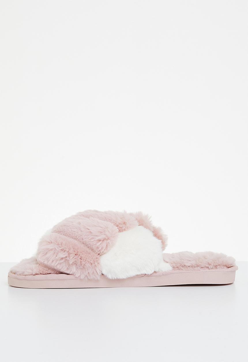 Superbalist - Cross strap slipper - pink