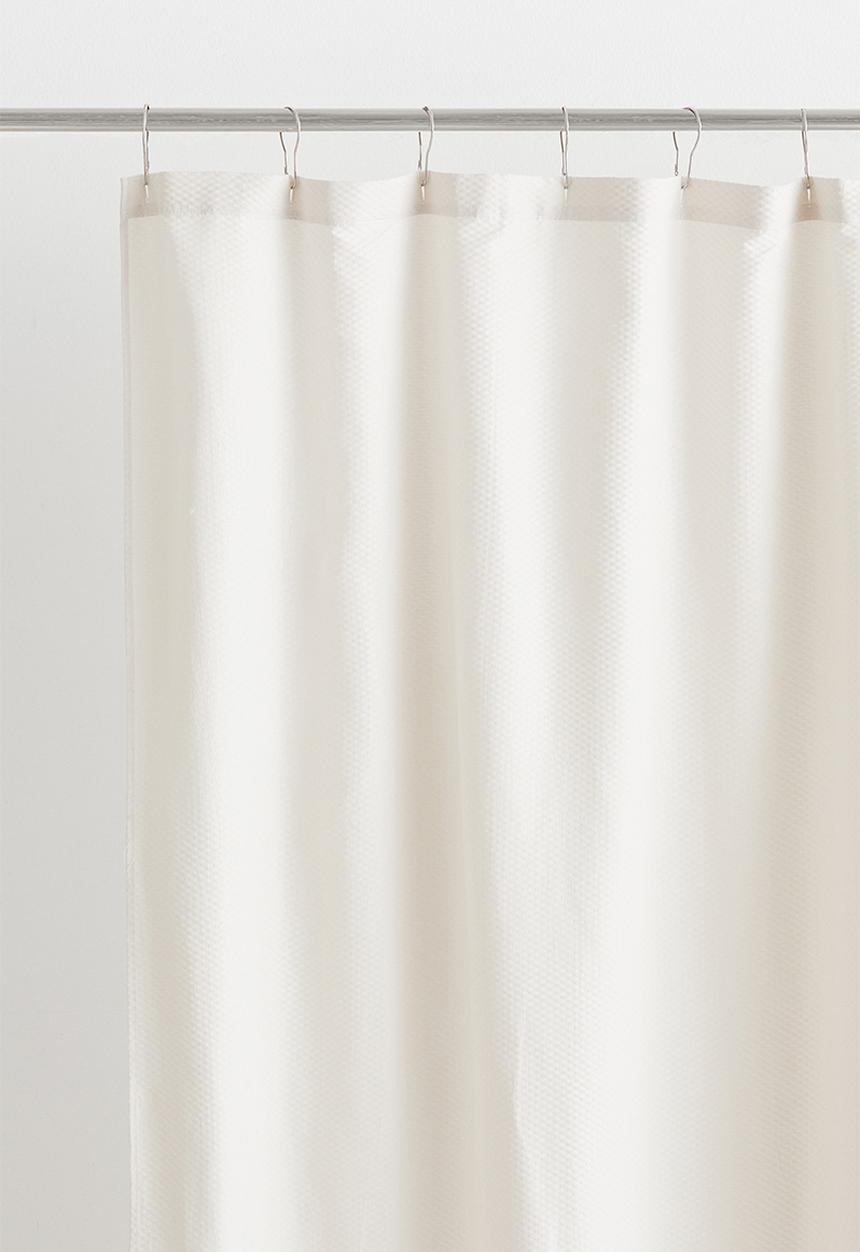 H&M - Flounce-trimmed shower curtain - beige