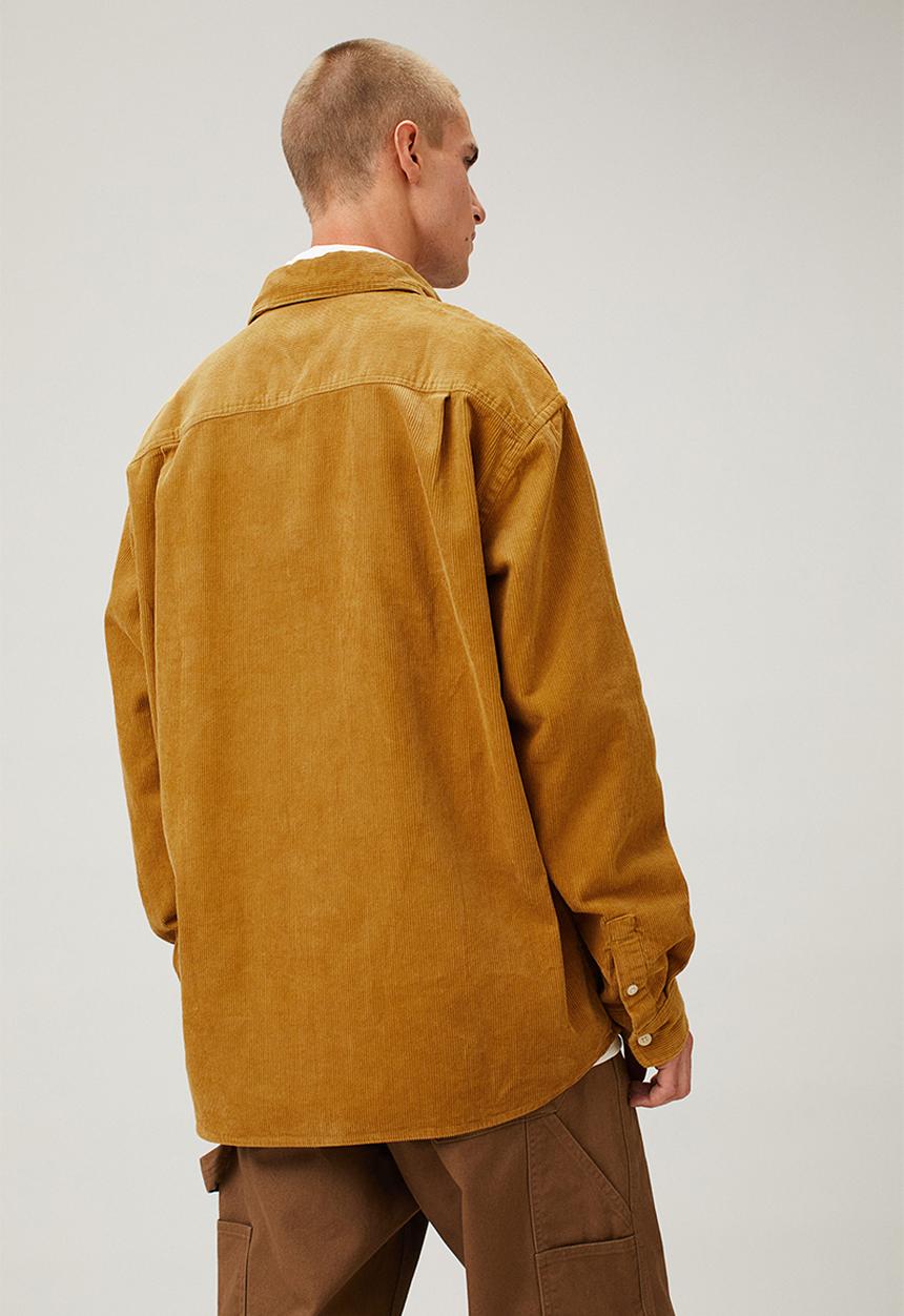 H&M - Relaxed fit corduroy shirt - mustard yellow