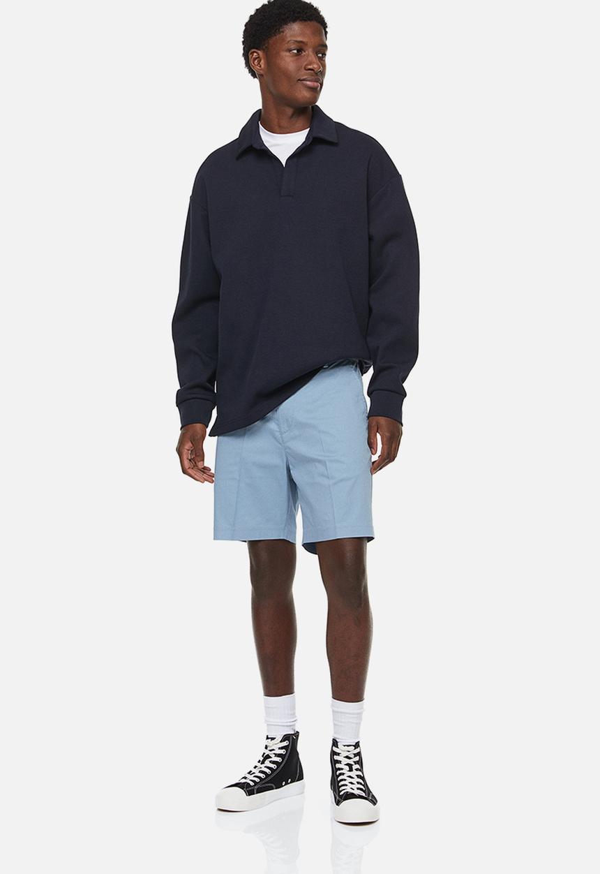 H&M - Regular fit chino shorts - light blue