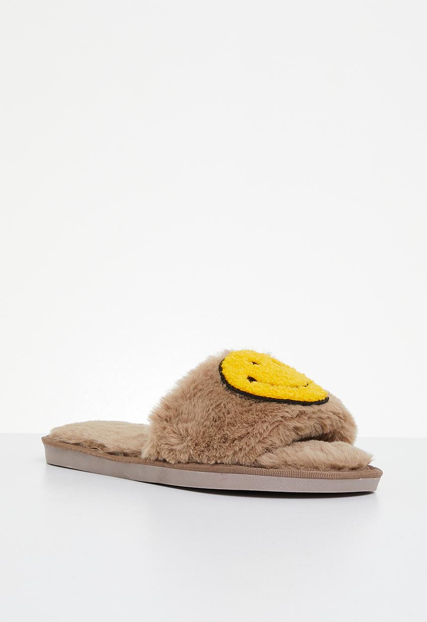 Superbalist - Smiley open toe slipper - brown