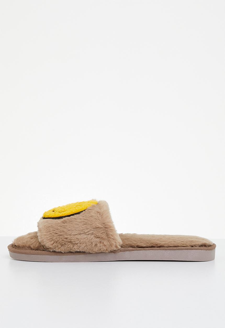 Superbalist - Smiley open toe slipper - brown