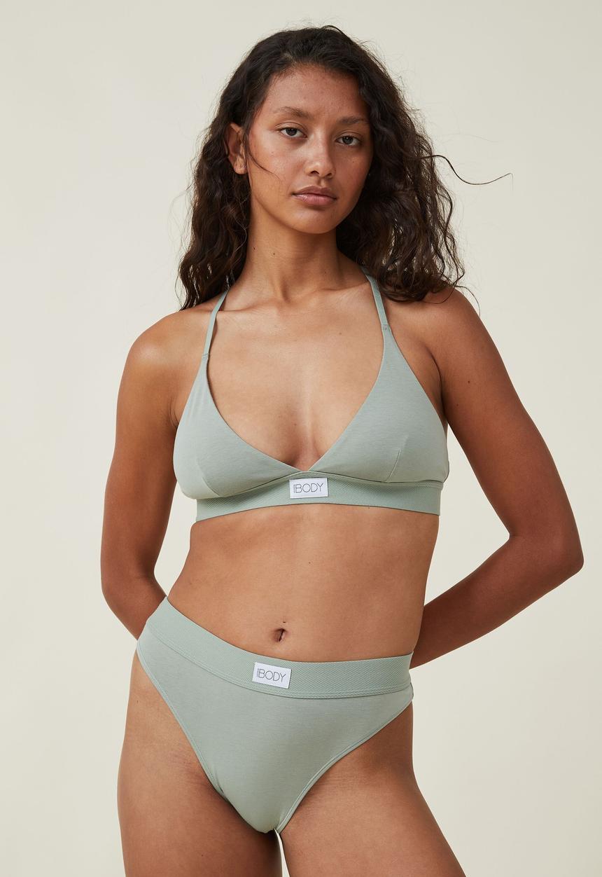 Cotton On - Organic cotton branded brasiliano - jade