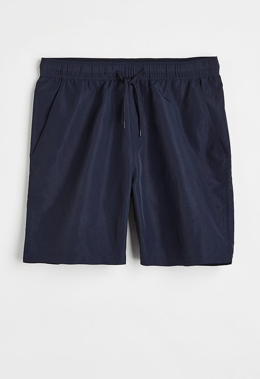 H&M - Relaxed fit nylon shorts - dark blue