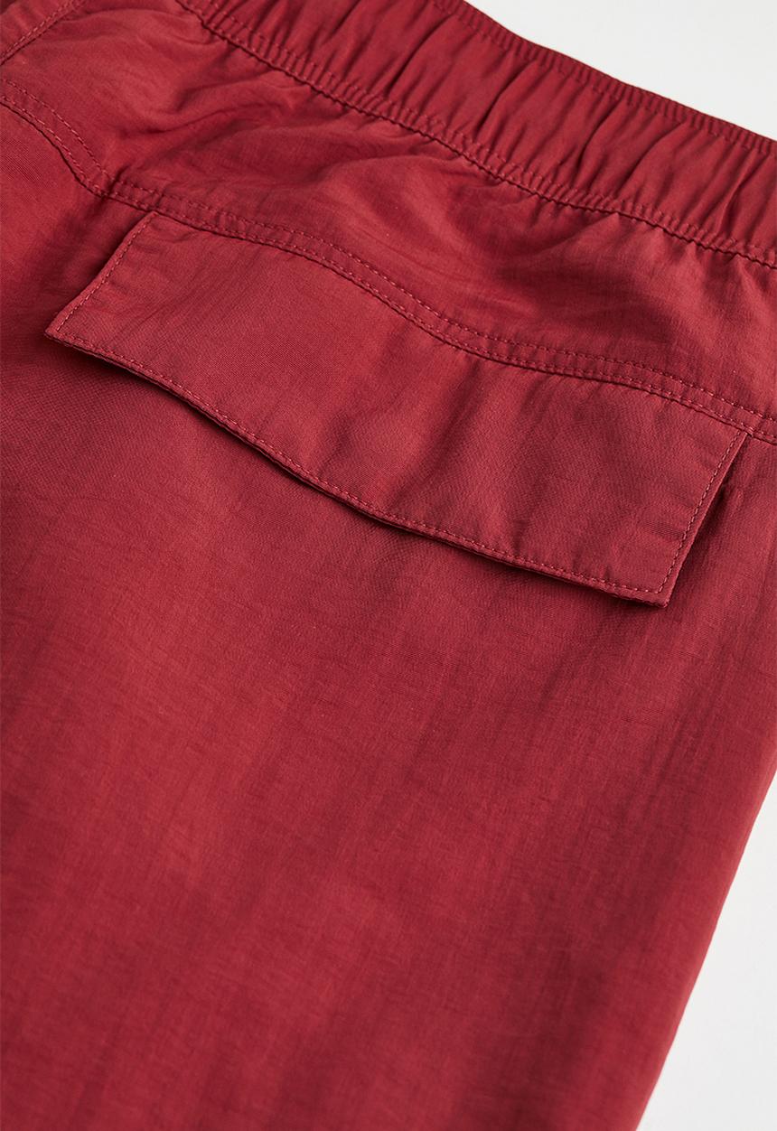 H&M - Relaxed fit nylon shorts - red