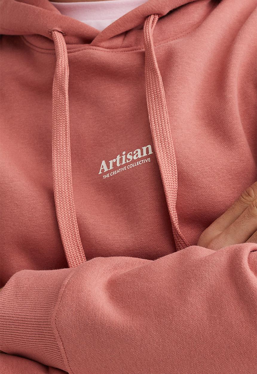 H&M - Regular fit printed hoodie - old rose