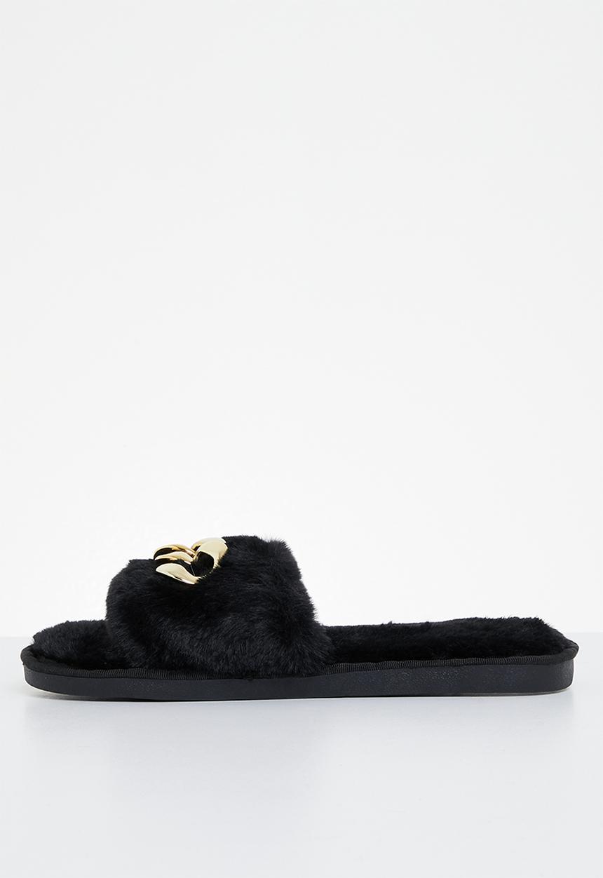 Superbalist - Chain link slipper - black