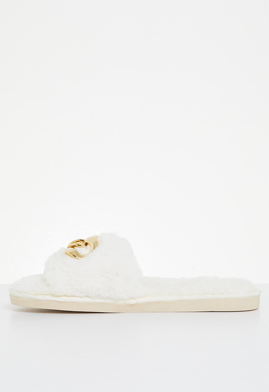 Superbalist - Chain link slipper - white
