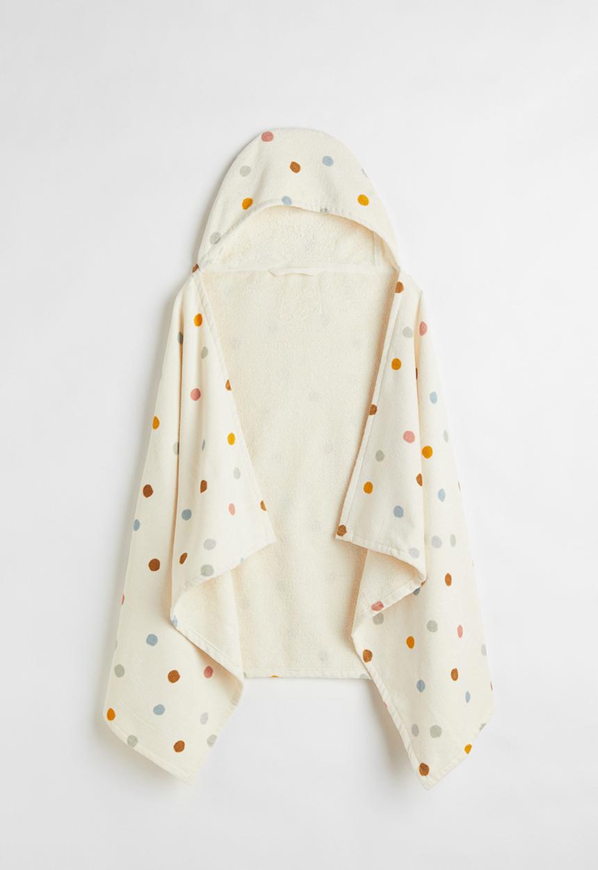 H&M - Hooded bath towel - beige/multi