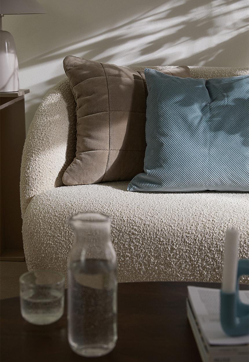 H&M - Corduroy cushion cover - blue