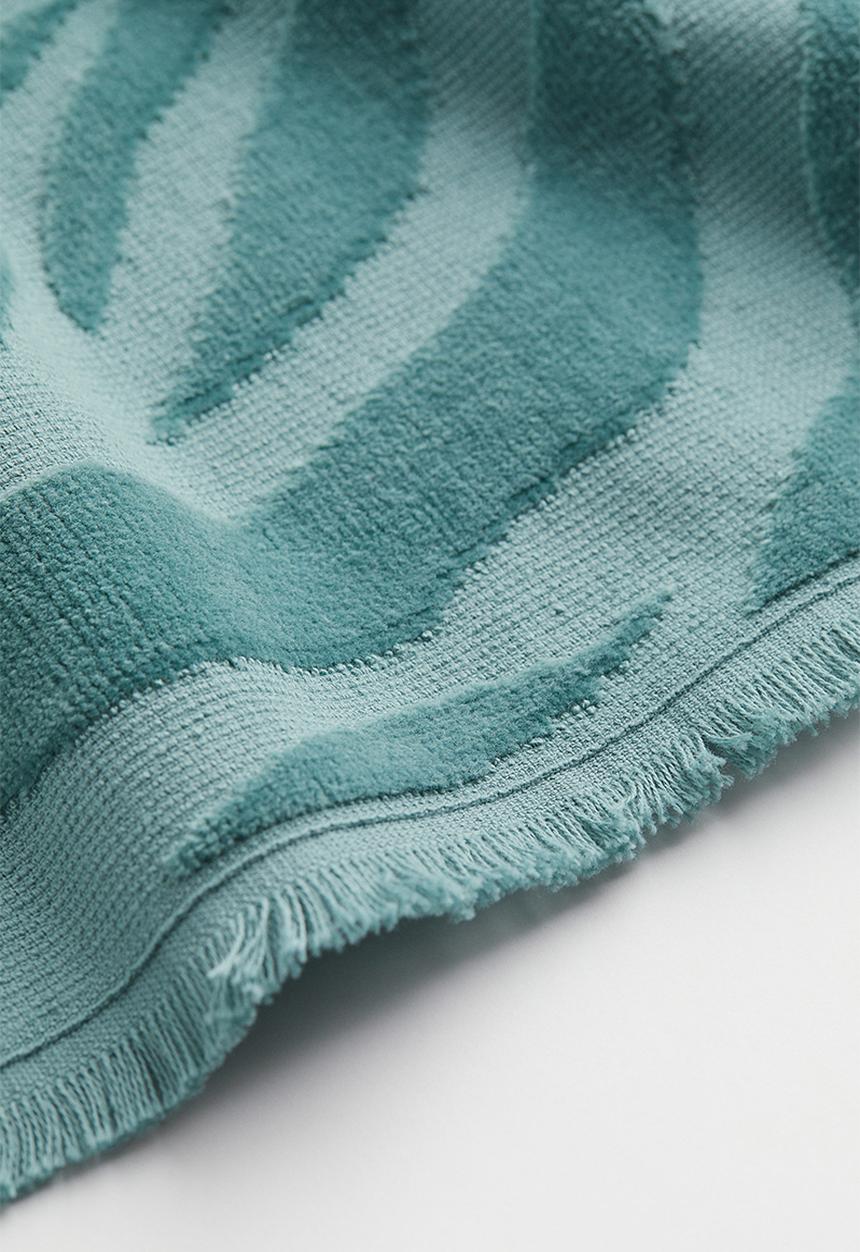 H&M - Jacquard-weave bath towel - turquoise