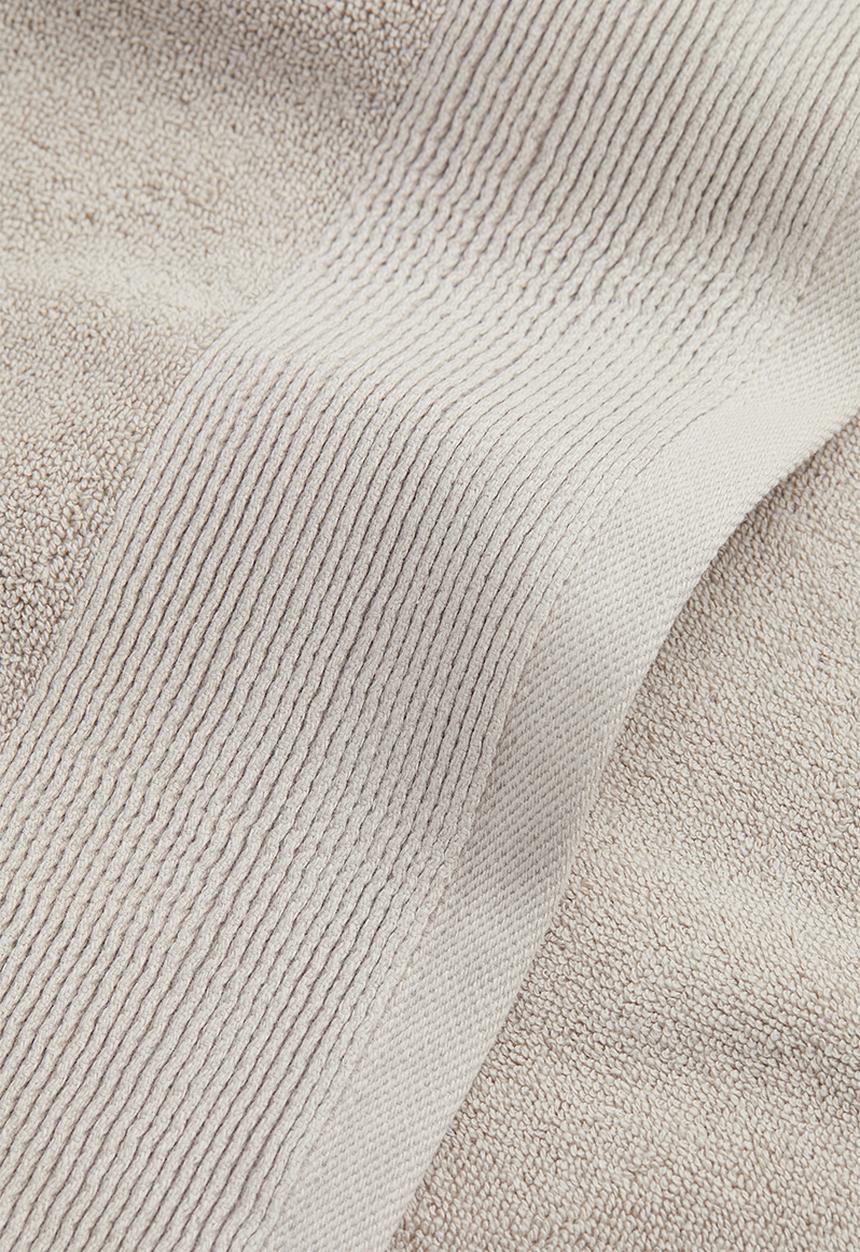 H&M - Cotton terry bath sheet - beige/grey
