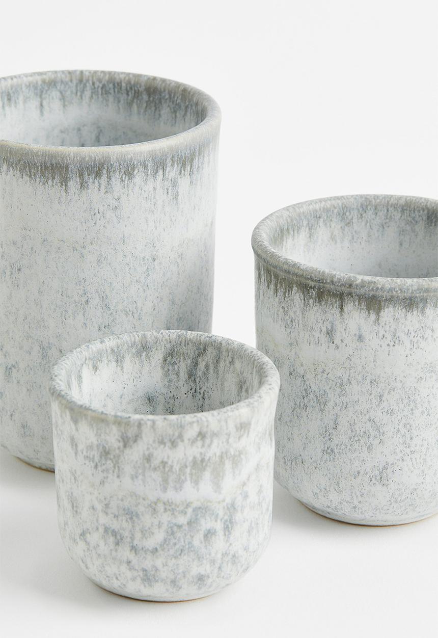 H&M - Large stoneware cup - grey