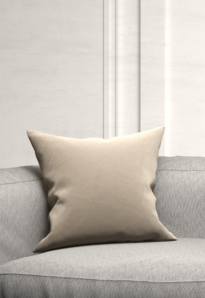 H&M - Cotton velvet cushion cover - beige