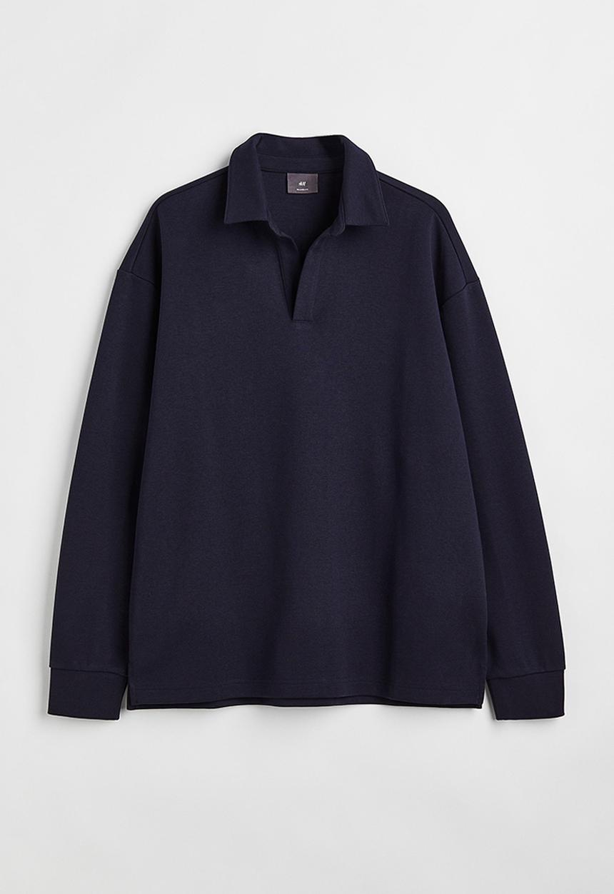 H&M - Relaxed fit polo shirt - navy blue