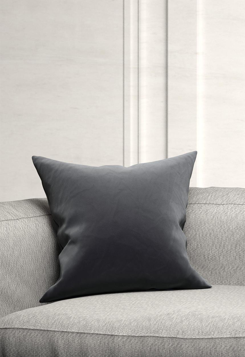 H&M - Cotton velvet cushion cover - grey