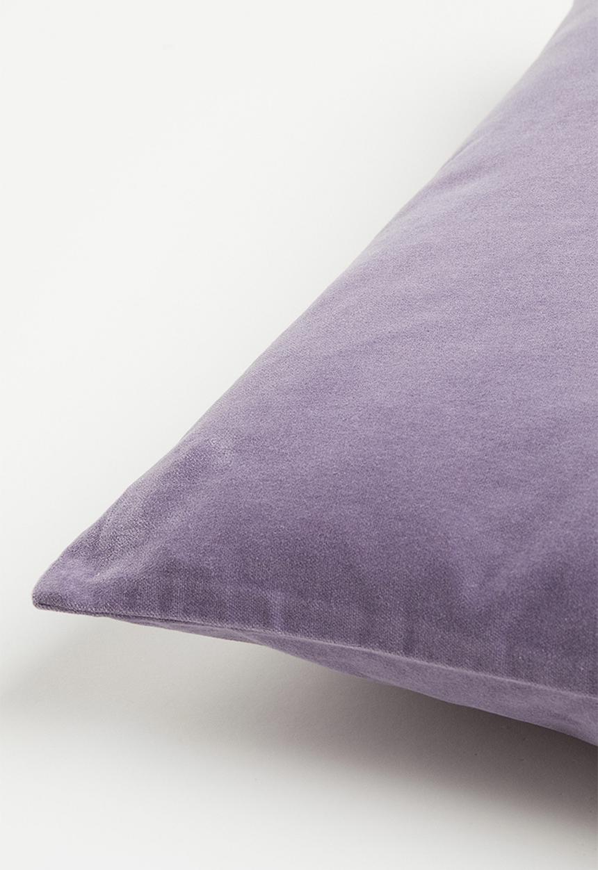 H&M - Cotton velvet cushion cover - purple