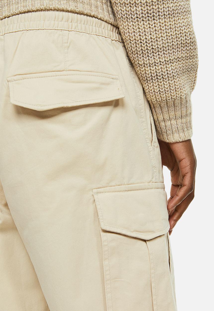 H&M - Regular fit cotton cargo shorts - light beige