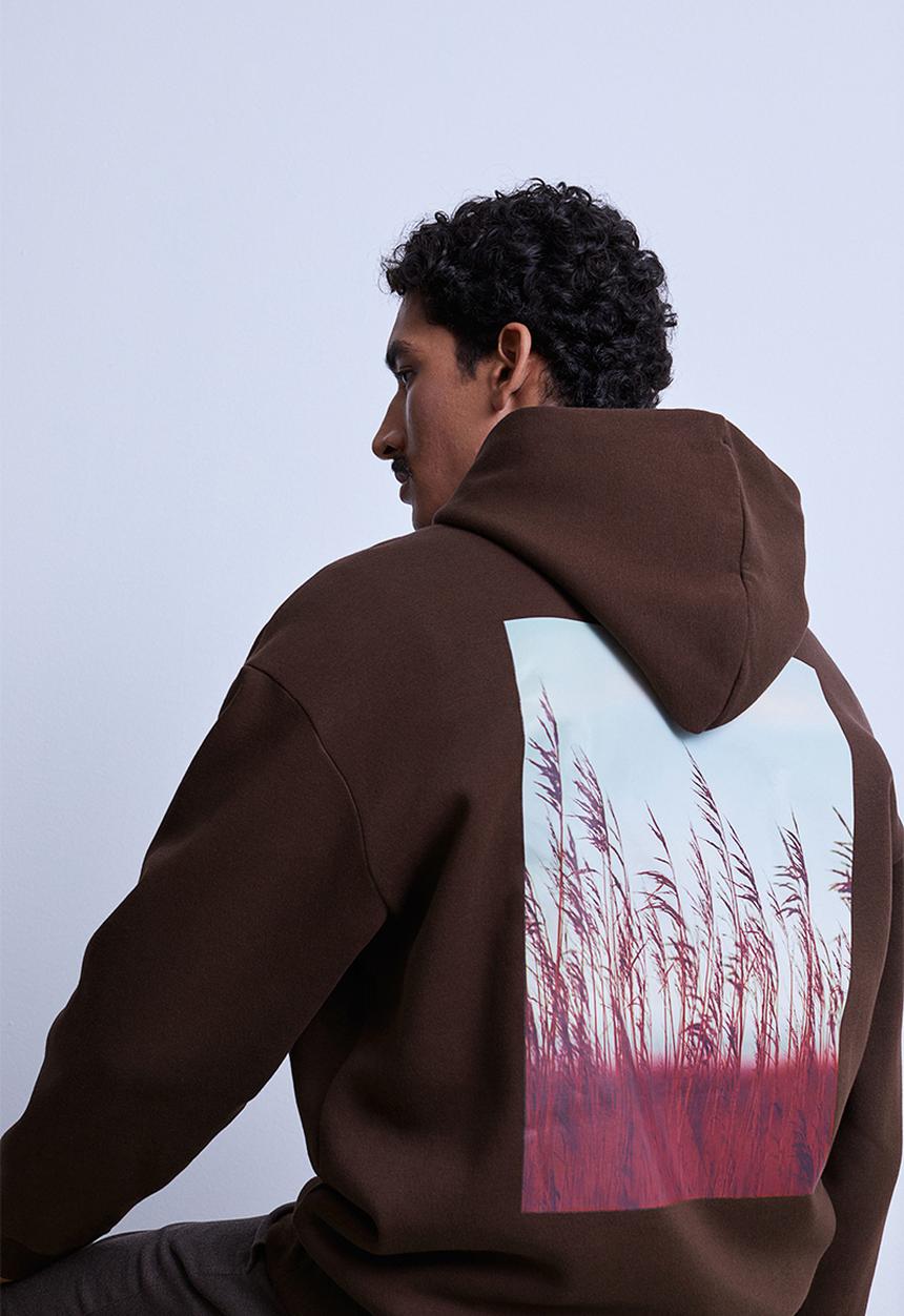 H&M - Relaxed fit hoodie - brown/natureverse