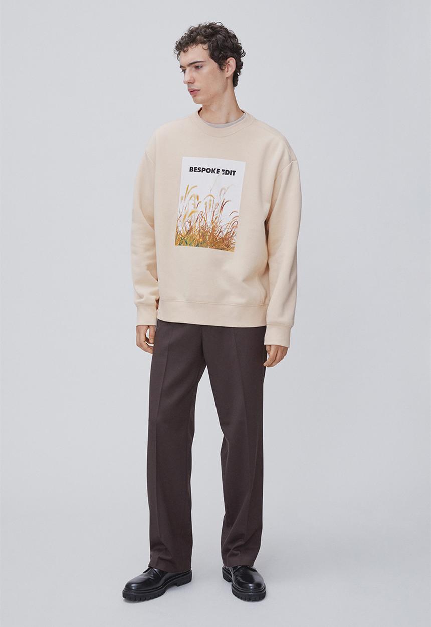 H&M - Sweatshirt - light beige/bespoke edit