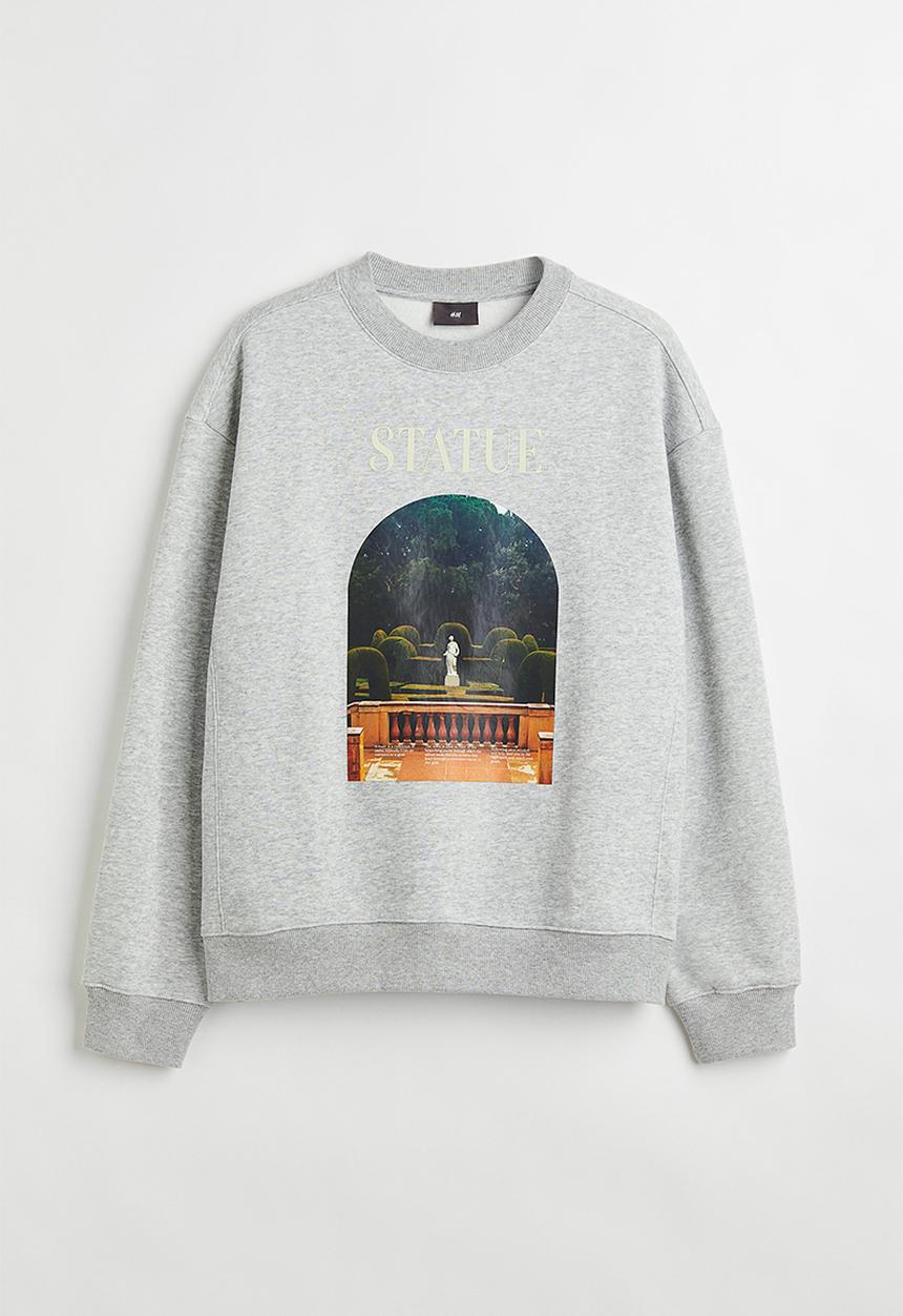 H&M - Sweatshirt - light grey/statue