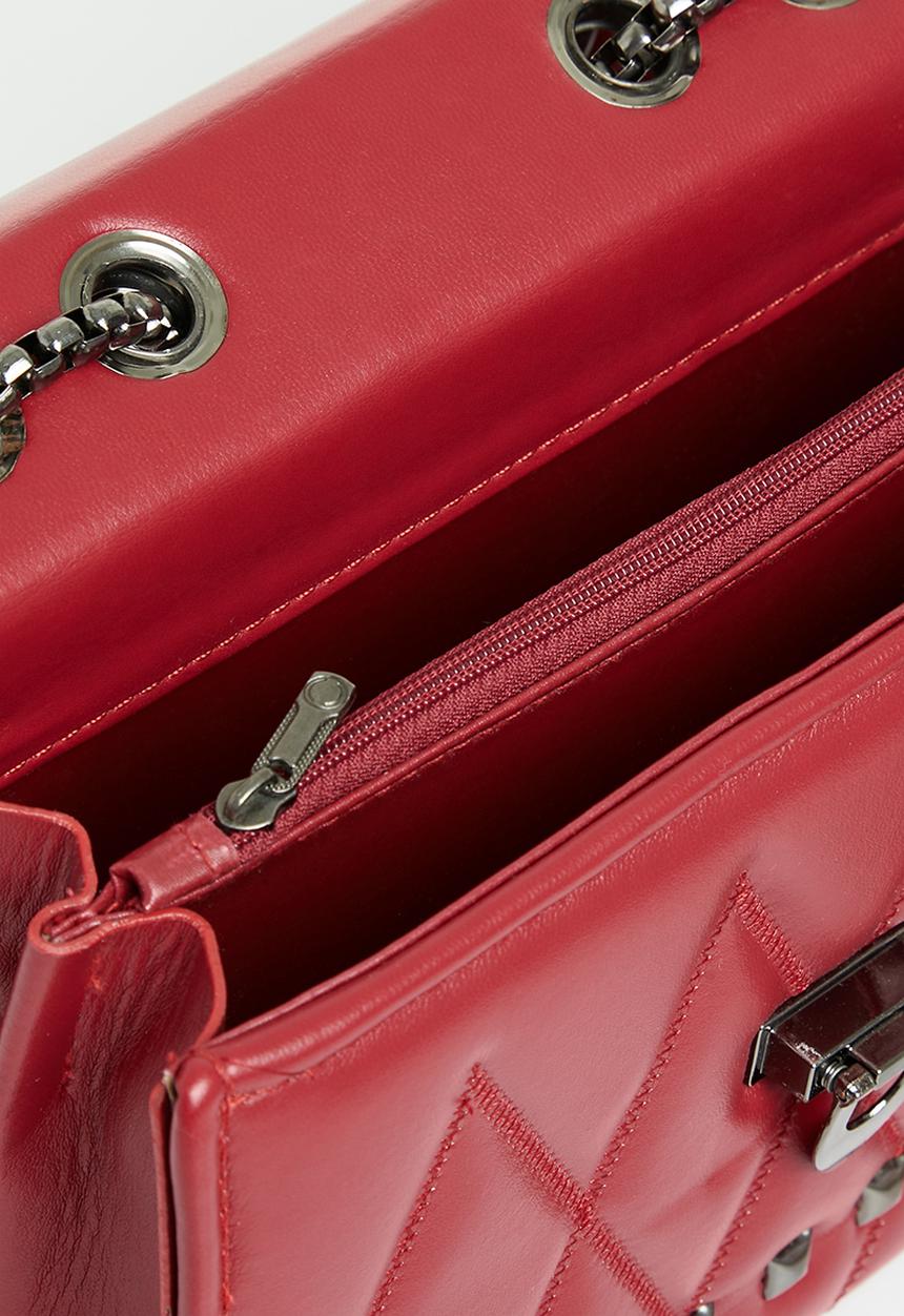 Superbalist - Alina studded crossbody bag - red