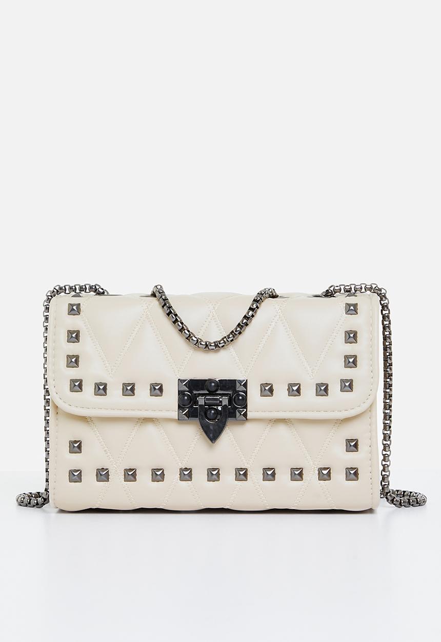 Superbalist - Alina studded crossbody bag - cream