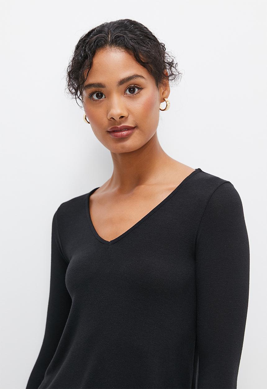 edit - Tunic cut and sew - black