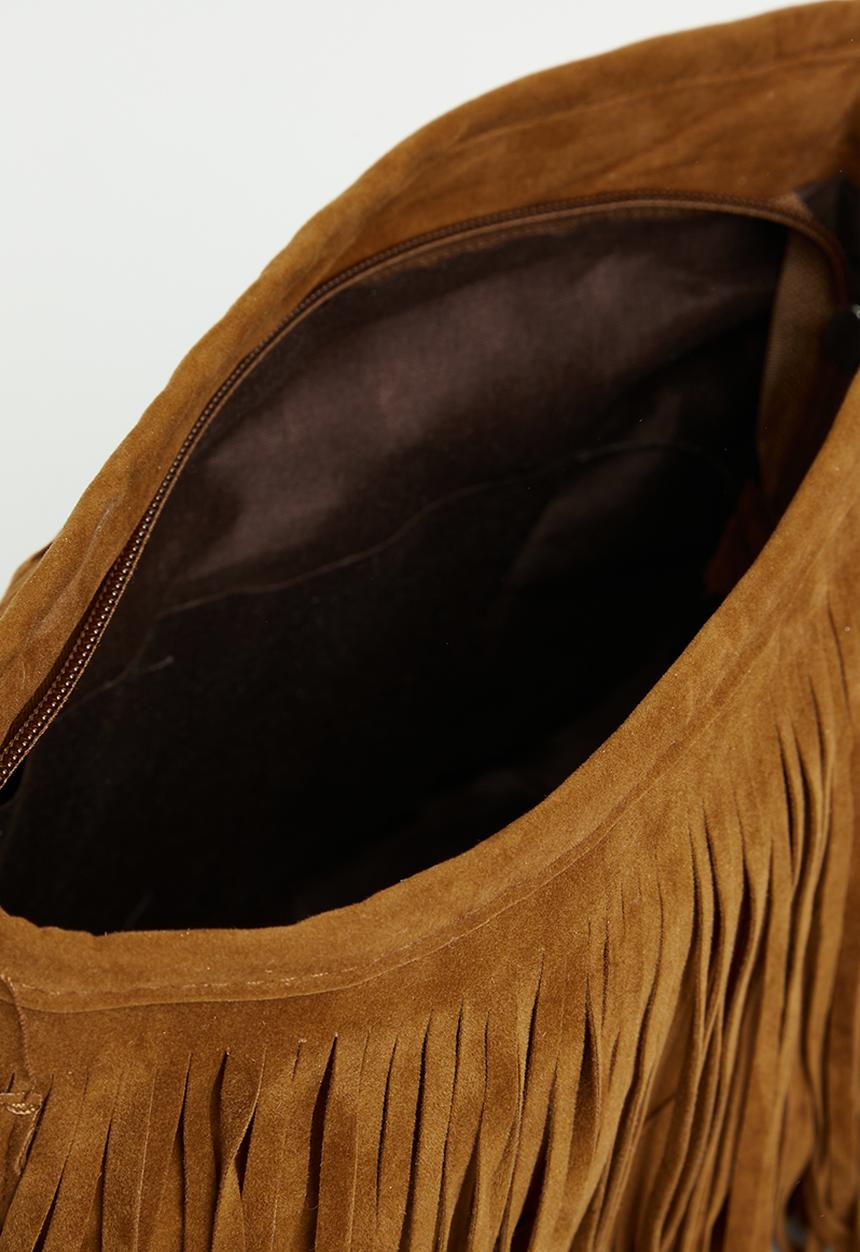 Superbalist - Gracie fringed crossbody - tan