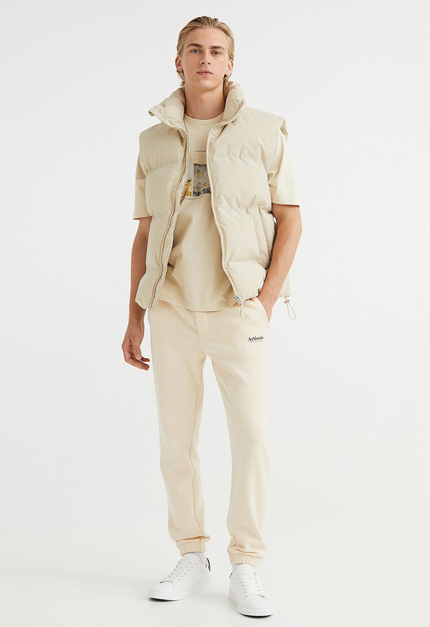 H&M - Slim fit sweatpants - cream
