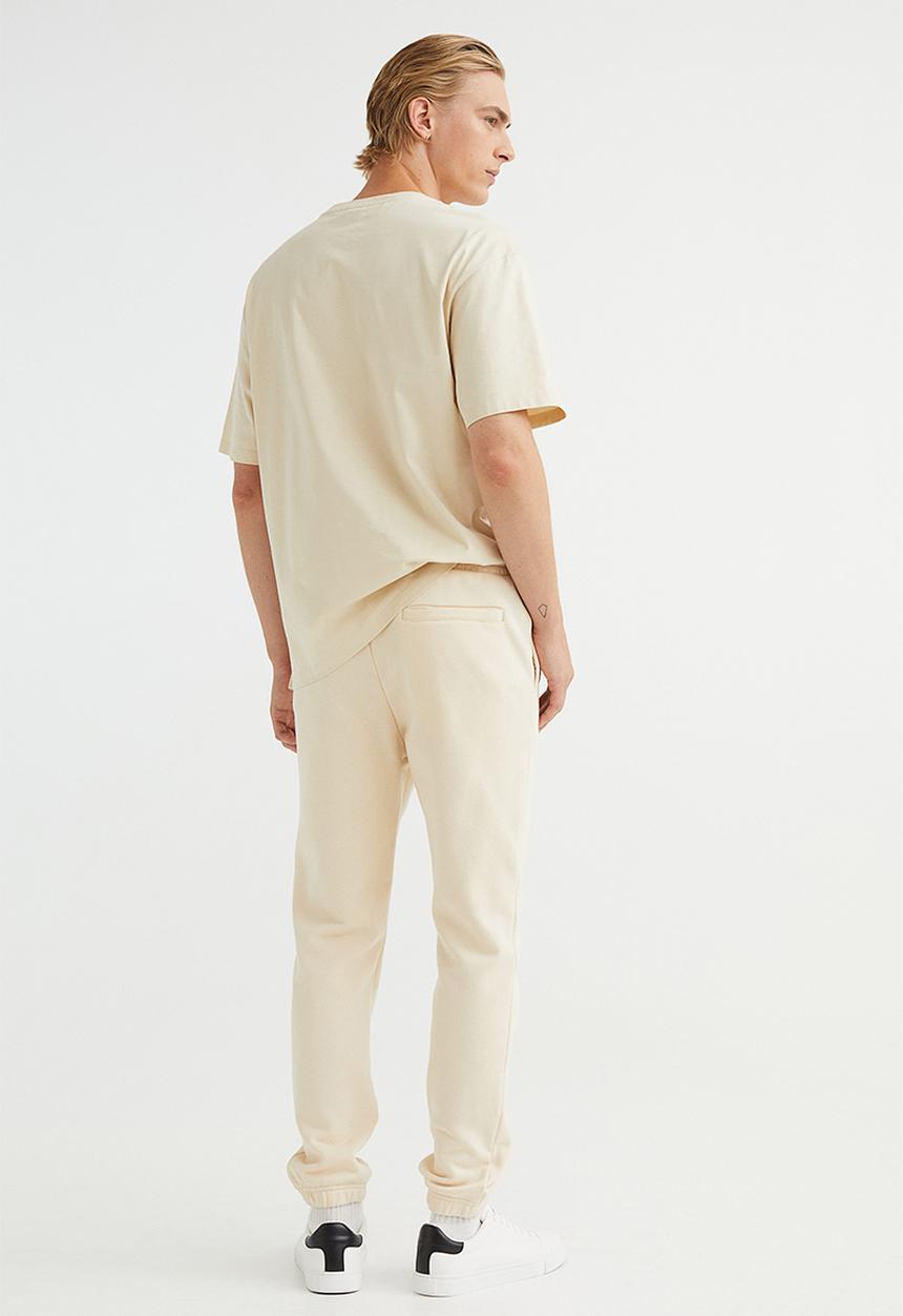 H&M - Slim fit sweatpants - cream