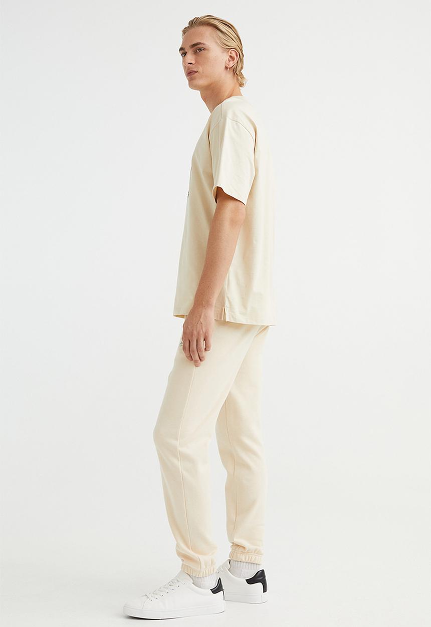 H&M - Slim fit sweatpants - cream