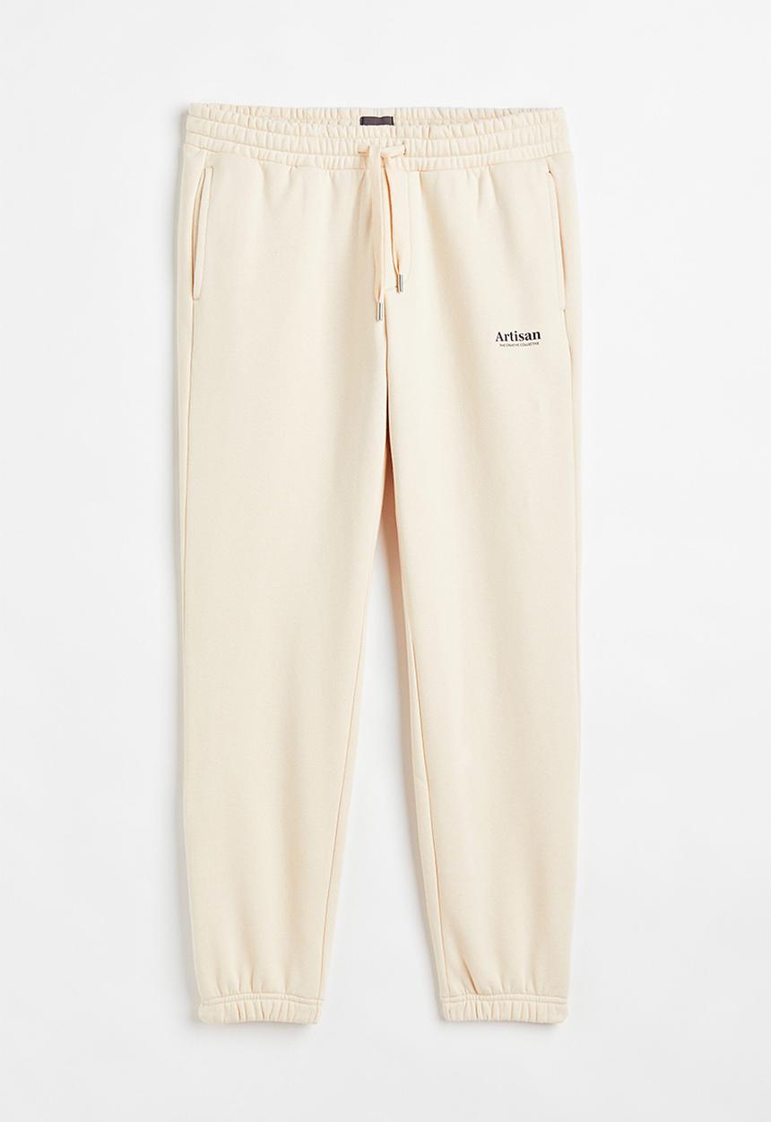 H&M - Slim fit sweatpants - cream