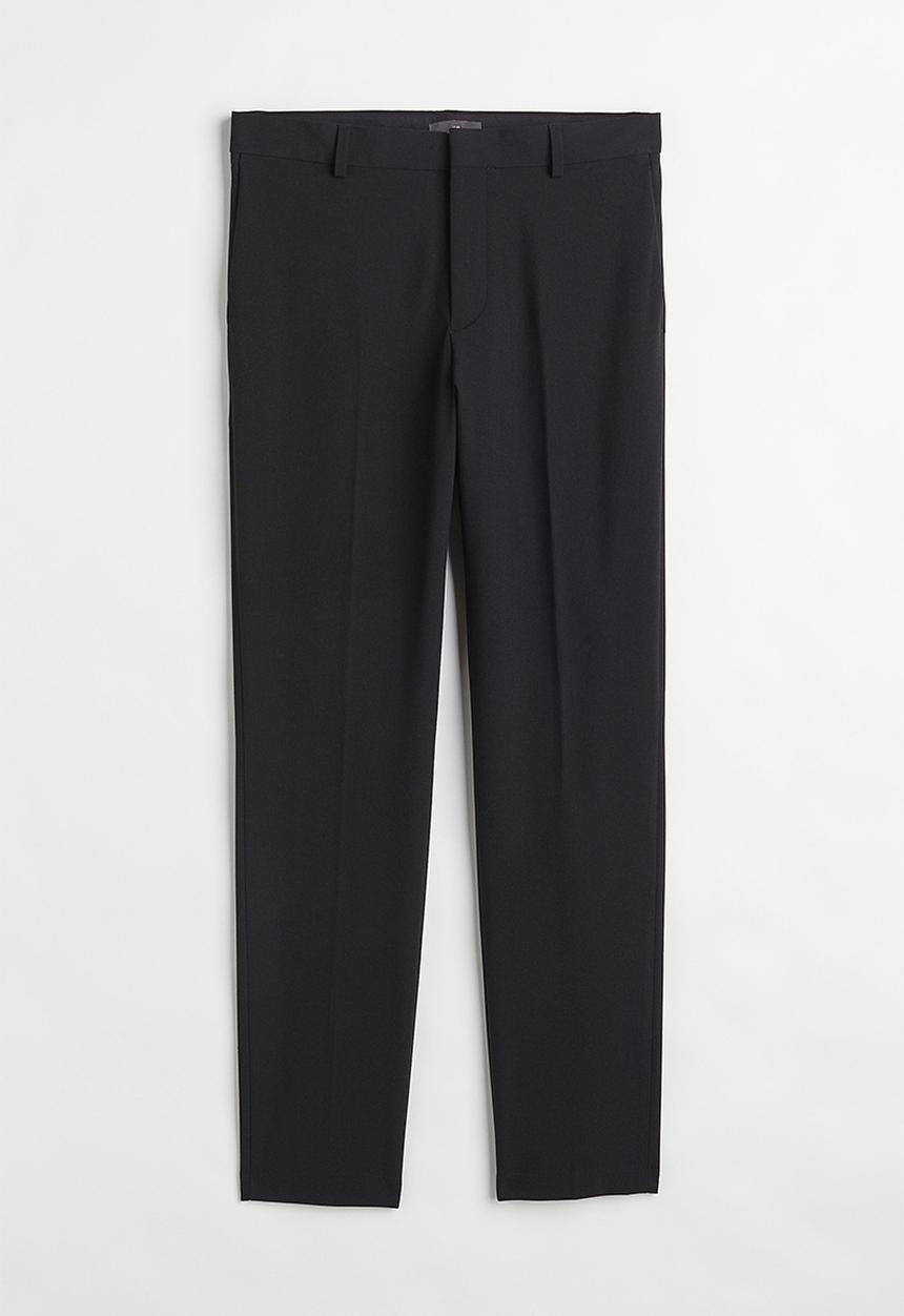 H&M - Slim fit trousers - black