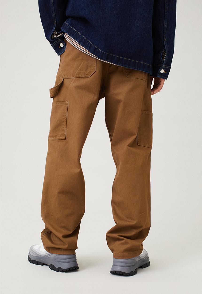 H&M - Relaxed fit twill trousers - dark beige