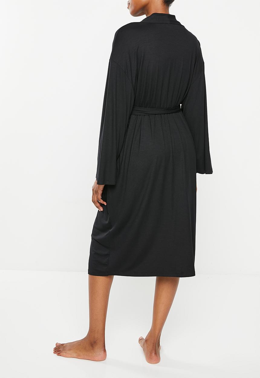 Superbalist - Maternity recovery sleep robe - black