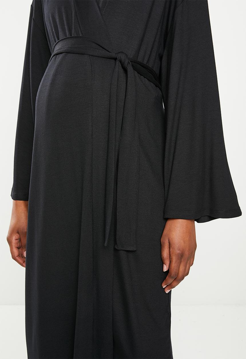 Superbalist - Maternity recovery sleep robe - black